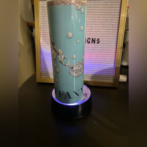 NWT Blue w/pearls& .925 necklace design 20 oz Tumbler look … - Picture 4 of 12